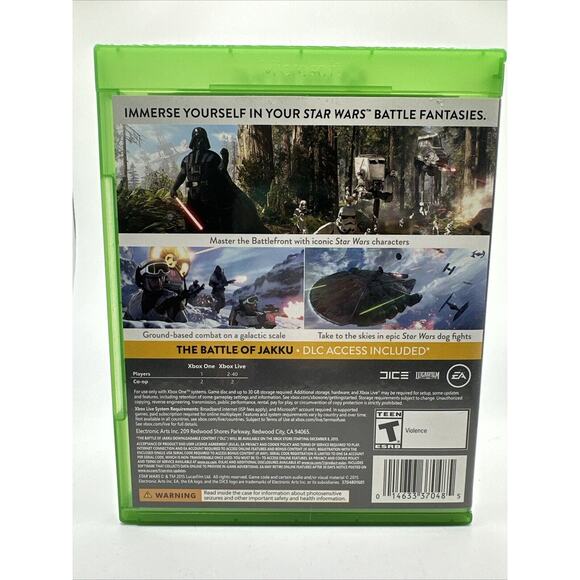 Star Wars Battlefront (Xbox One)EA 2015 Case And Disc VG No Manual/Insert - Picture 2 of 3